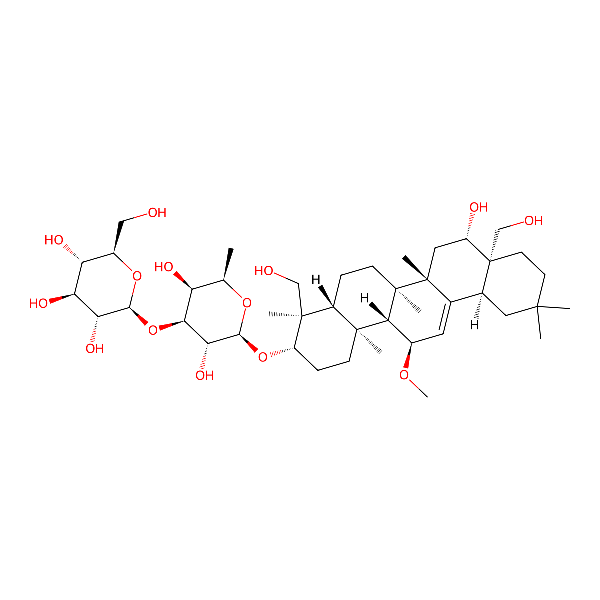 Saikosaponin B3 molecular structure, CAS 58316-42-0