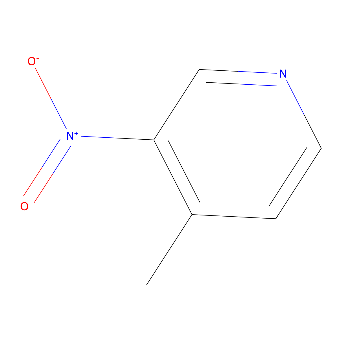 4-Methyl-3-nitropyridine molecular structure, CAS 5832-44-0