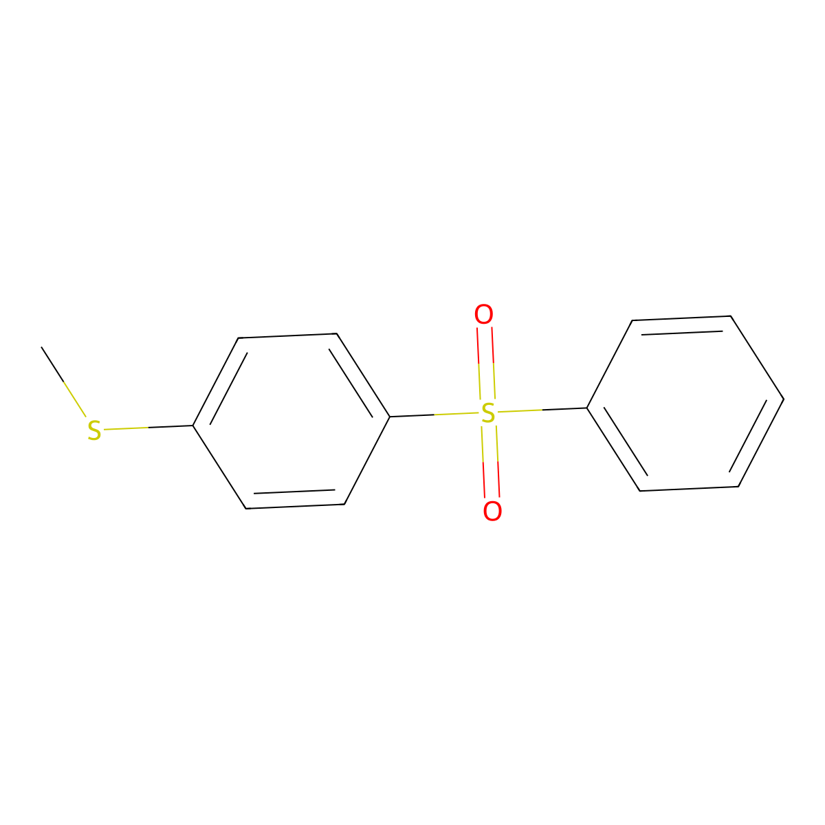 Methyl(4-(phenylsulfonyl)phenyl)sulfane molecular structure, CAS 58324-85-9