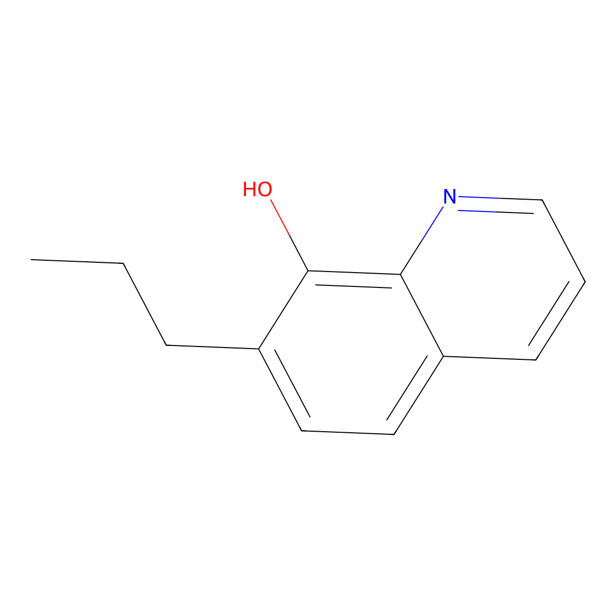 8-Hydroxy-7-propylquinoline molecular structure, CAS 58327-60-9