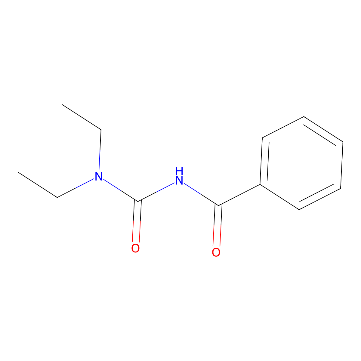 N'-Benzoyl-N,N-diethylurea molecular structure, CAS 58328-35-1