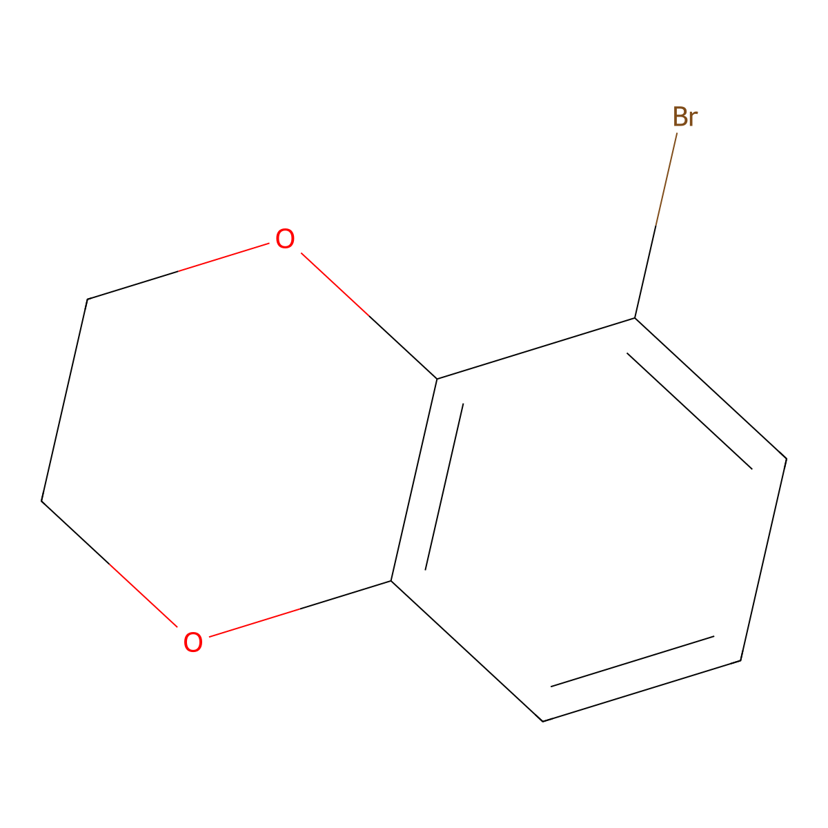 5-Bromo-2,3-dihydro-1,4-benzodioxine molecular structure, CAS 58328-39-5