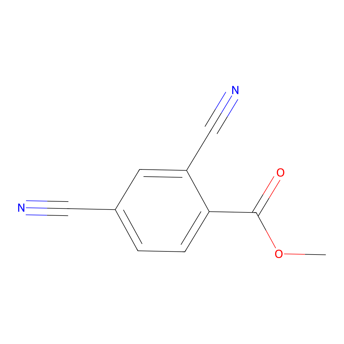 Methyl 2,4-dicyanobenzoate molecular structure, CAS 58331-99-0