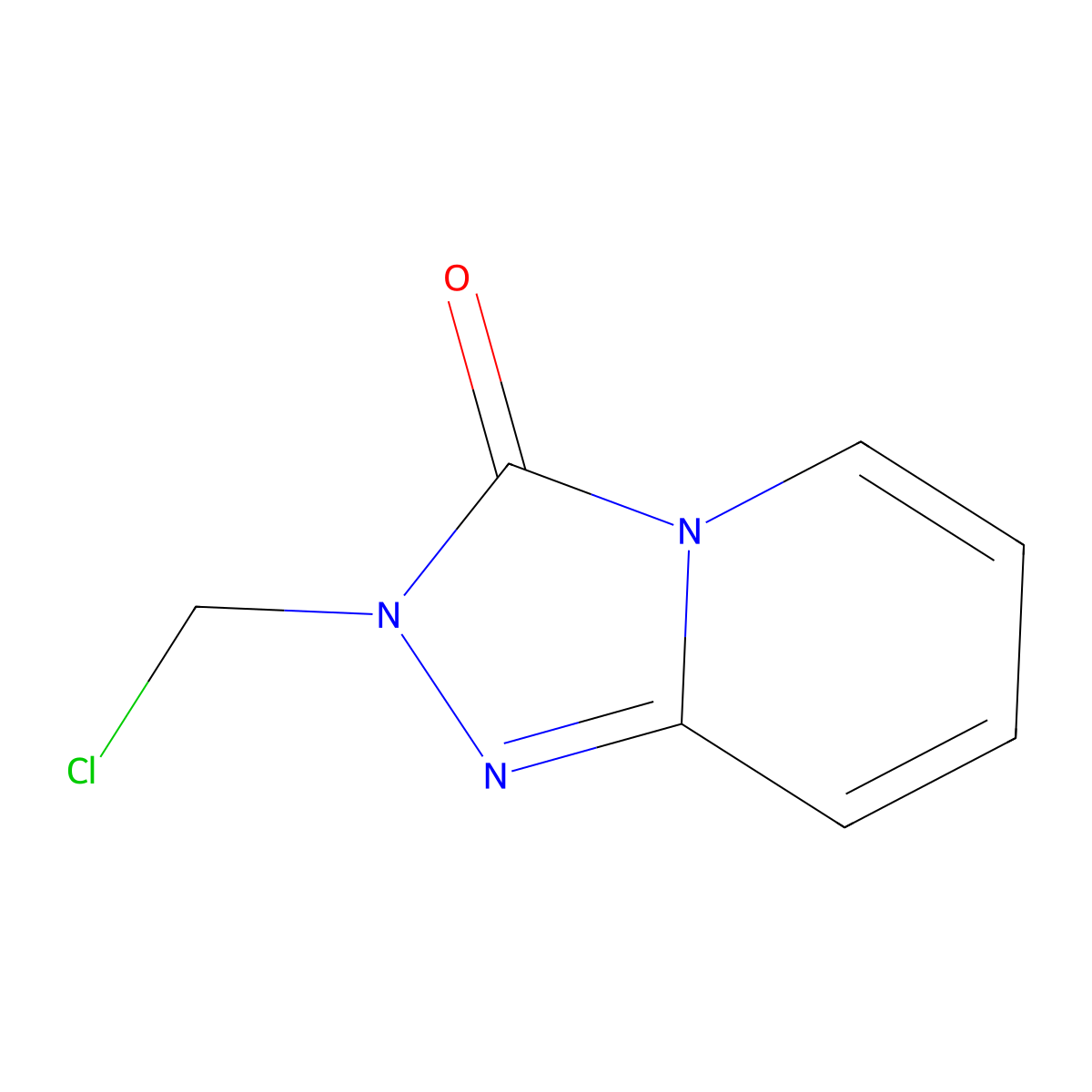 2-(Chloromethyl)-2,3-dihydro-S-triazolo(4,3-A)pyridin-3-one molecular structure, CAS 58333-27-0