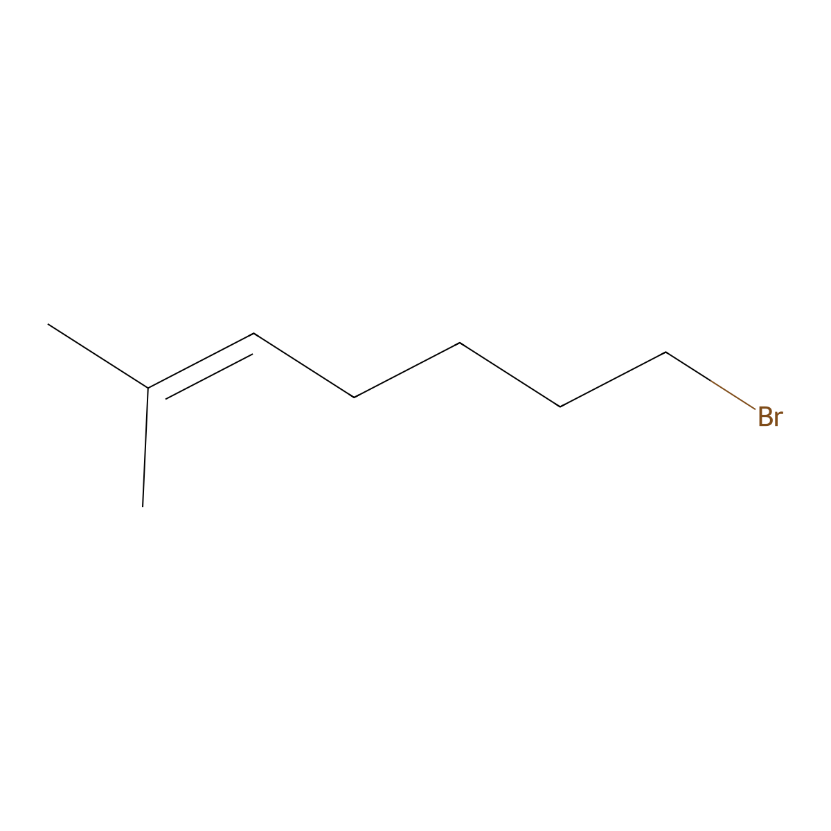 7-Bromo-2-methyl-2-heptene molecular structure, CAS 58335-23-2