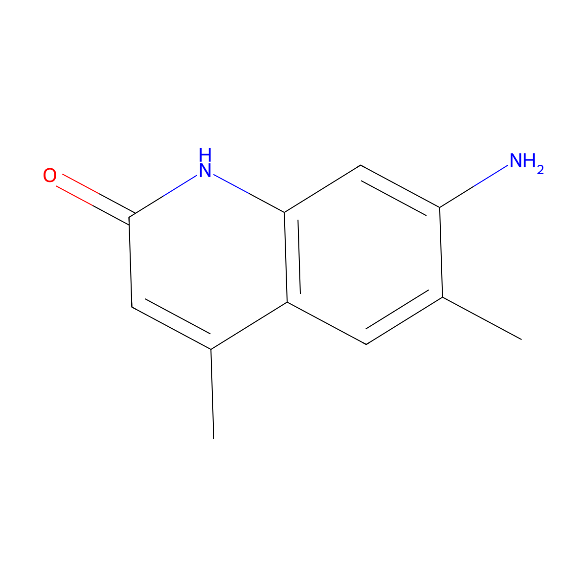 7-Amino-4,6-dimethyl-2-quinolinol molecular structure, CAS 58336-28-0