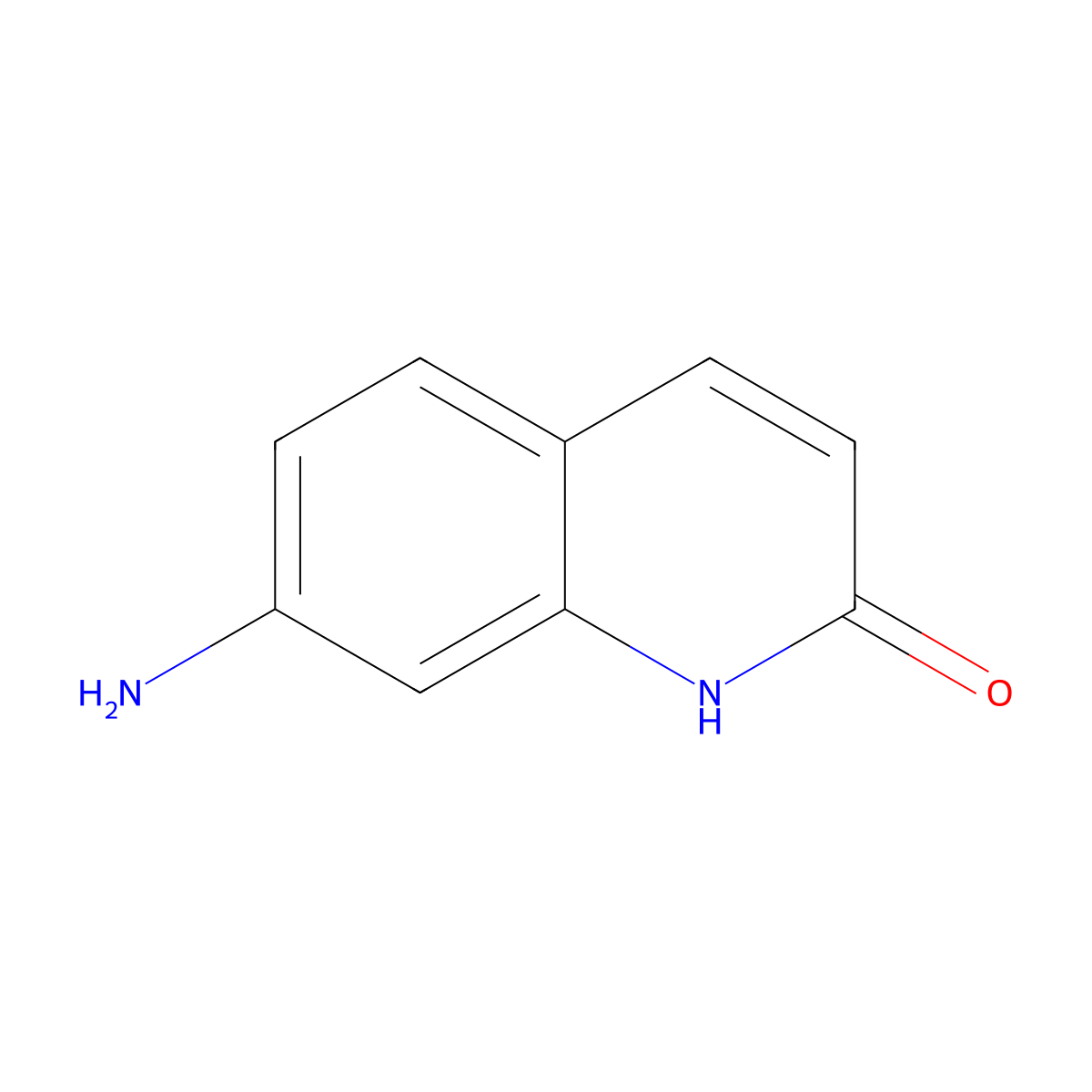 7-Aminoquinolin-2(1H)-one molecular structure, CAS 58336-33-7