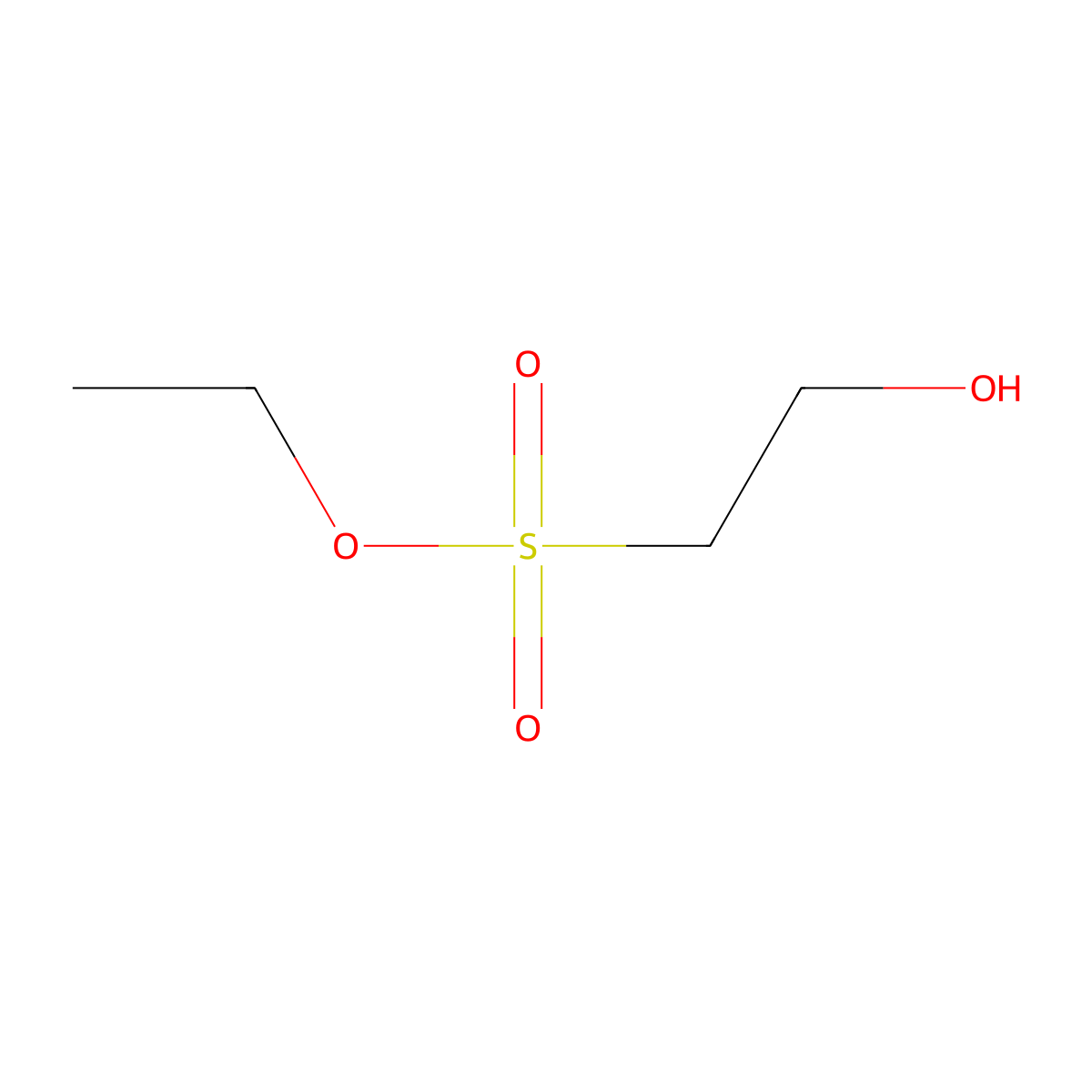 Ethanesulfonic acid, 2-hydroxy-, ethyl ester molecular structure, CAS 58337-44-3