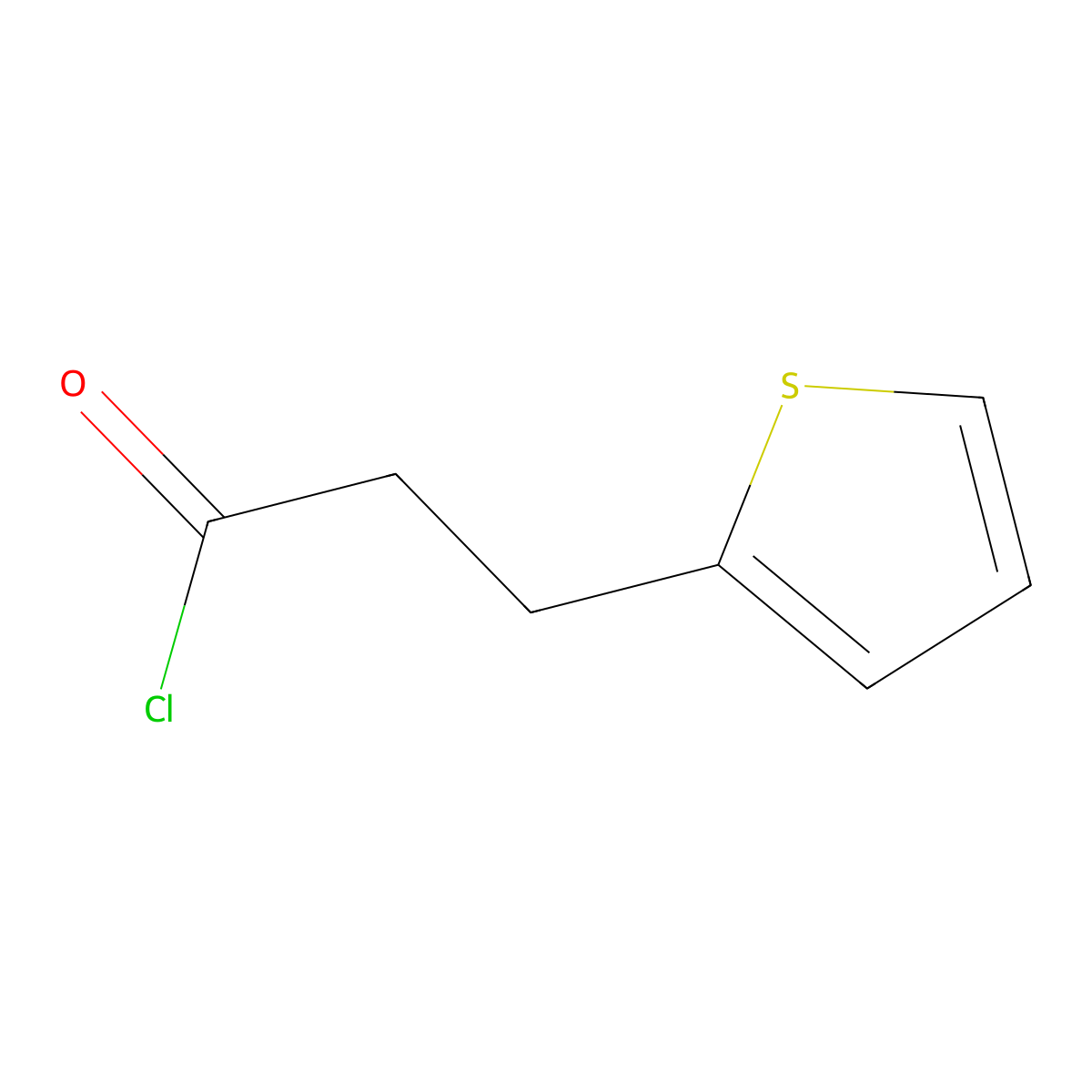 3-(2-Thienyl)-propanoic acid chloride molecular structure, CAS 5834-04-8