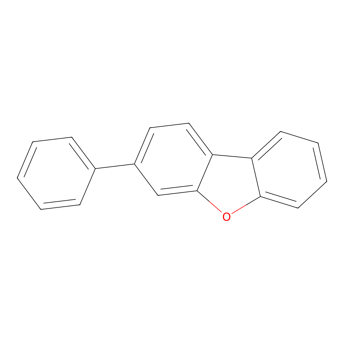 3-Phenyldibenzofuran molecular structure, CAS 5834-20-8