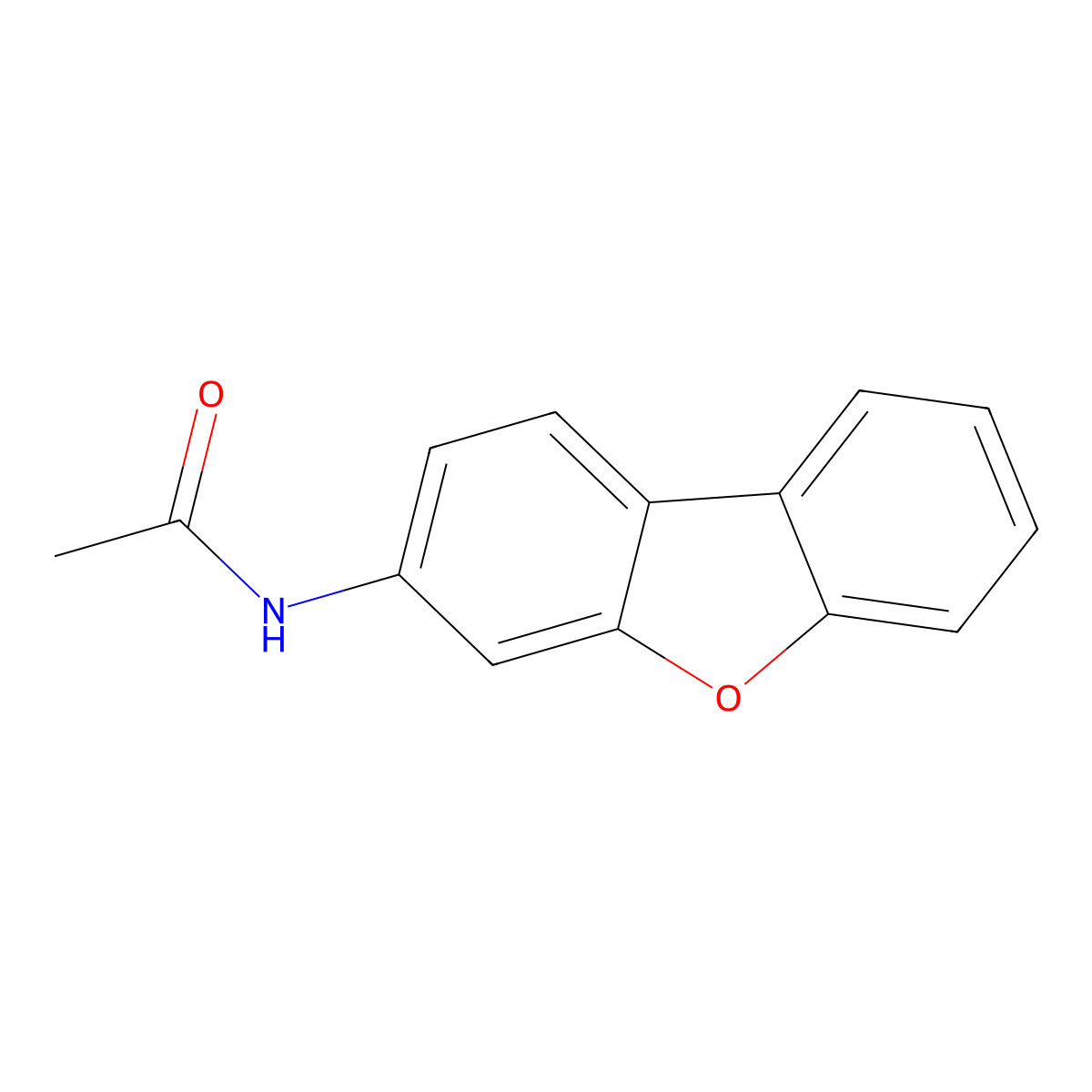 Acetamide, N-3-dibenzofuranyl- molecular structure, CAS 5834-25-3