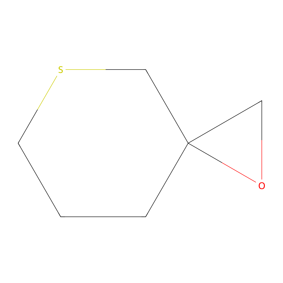 1-Oxa-5-thiaspiro[2.5]octane molecular structure, CAS 58346-63-7