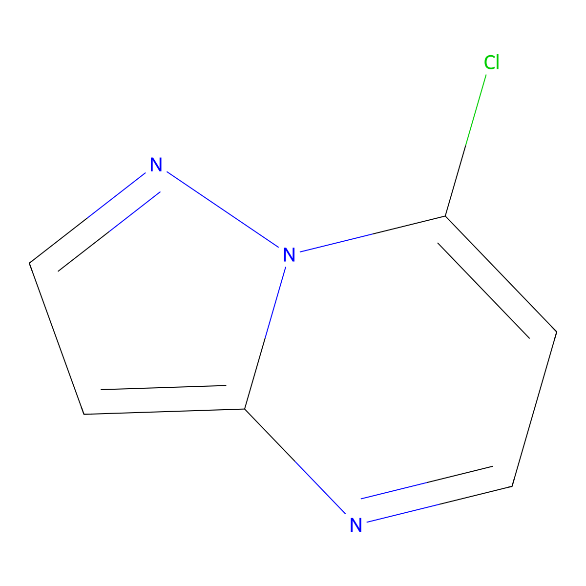 7-Chloropyrazolo[1,5-a]pyrimidine molecular structure, CAS 58347-49-2