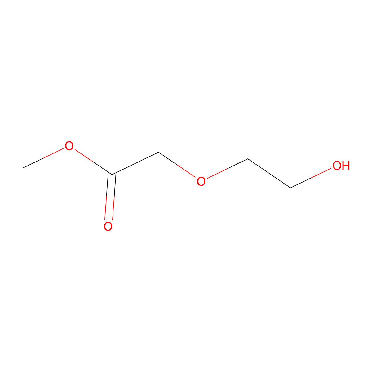 Methyl 2-(2-hydroxyethoxy)acetate molecular structure, CAS 58349-37-4