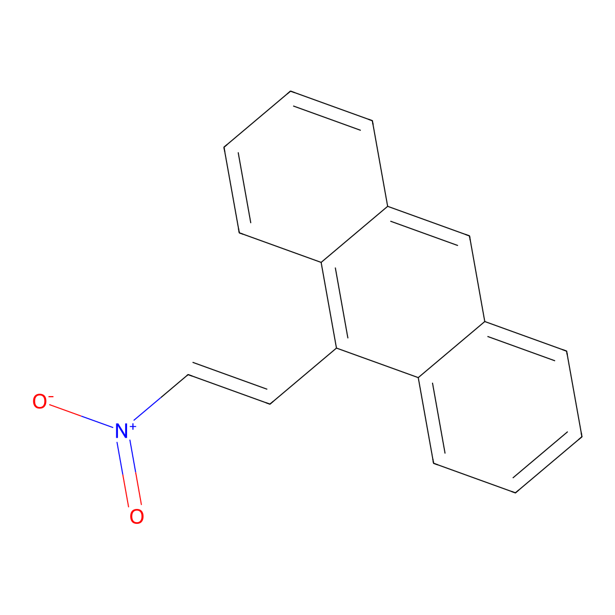 (E)-9-(2-nitrovinyl)anthracene molecular structure, CAS 58349-77-2