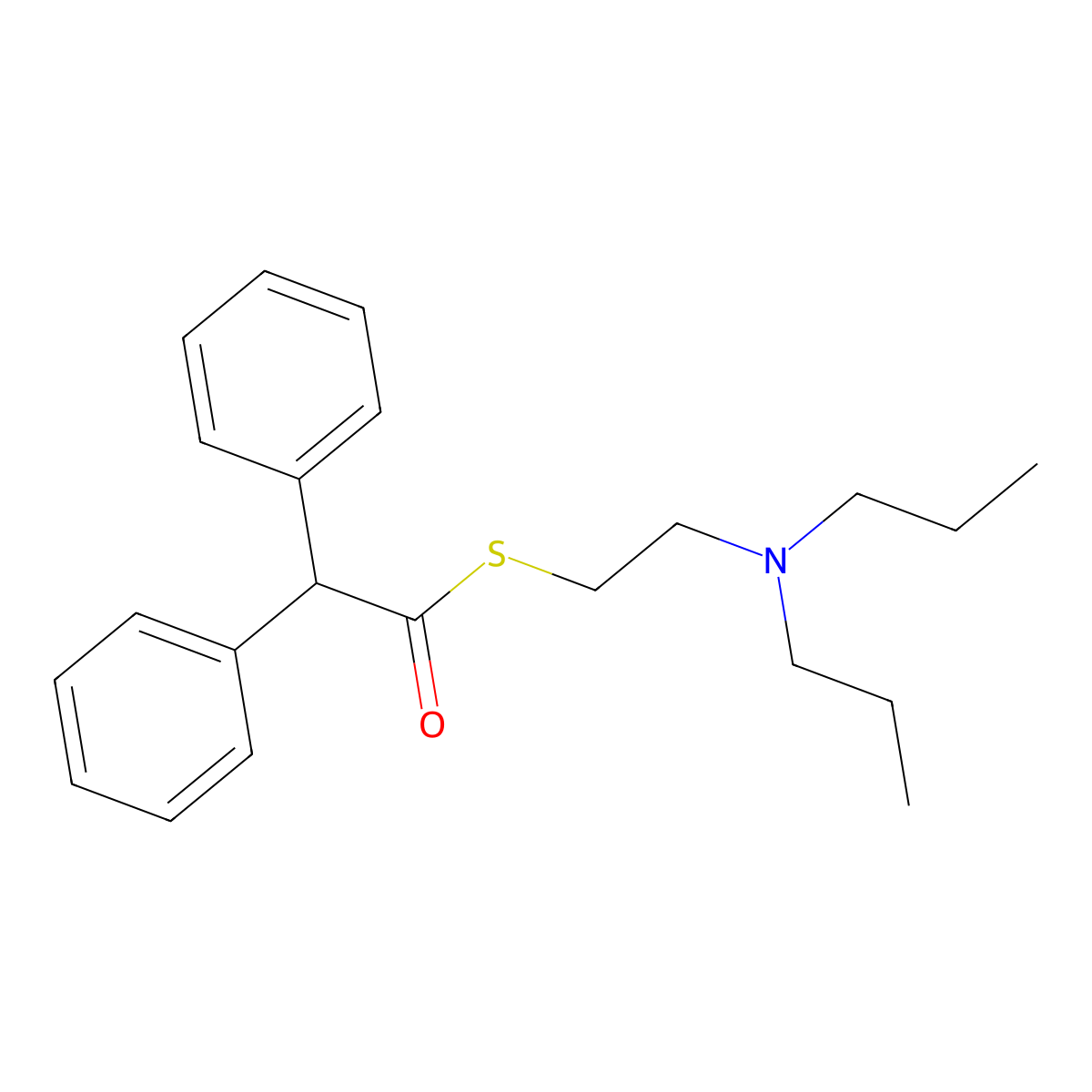 Diprofene molecular structure, CAS 5835-72-3