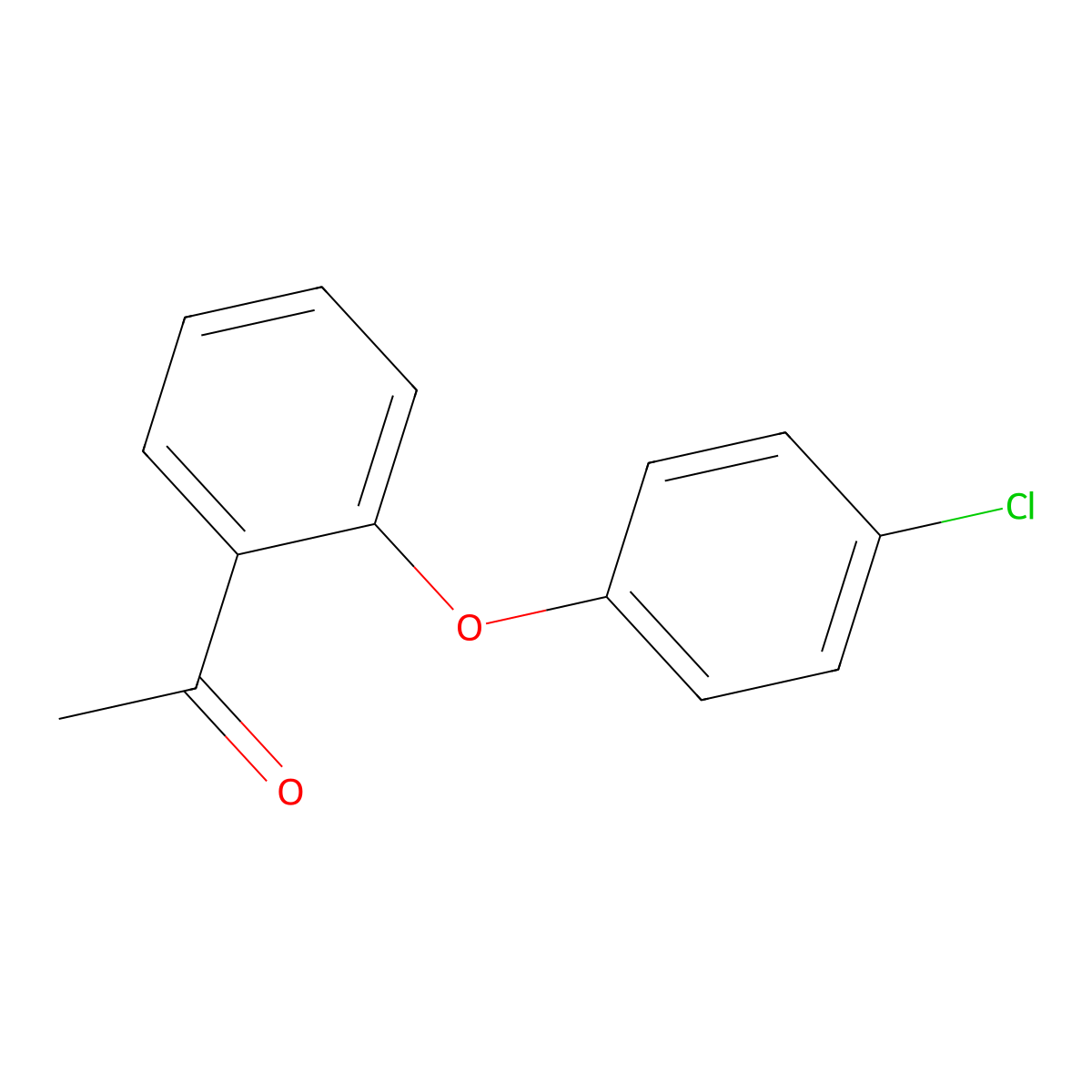 1-(2-(4-Chlorophenoxy)phenyl)ethanone molecular structure, CAS 58351-20-5