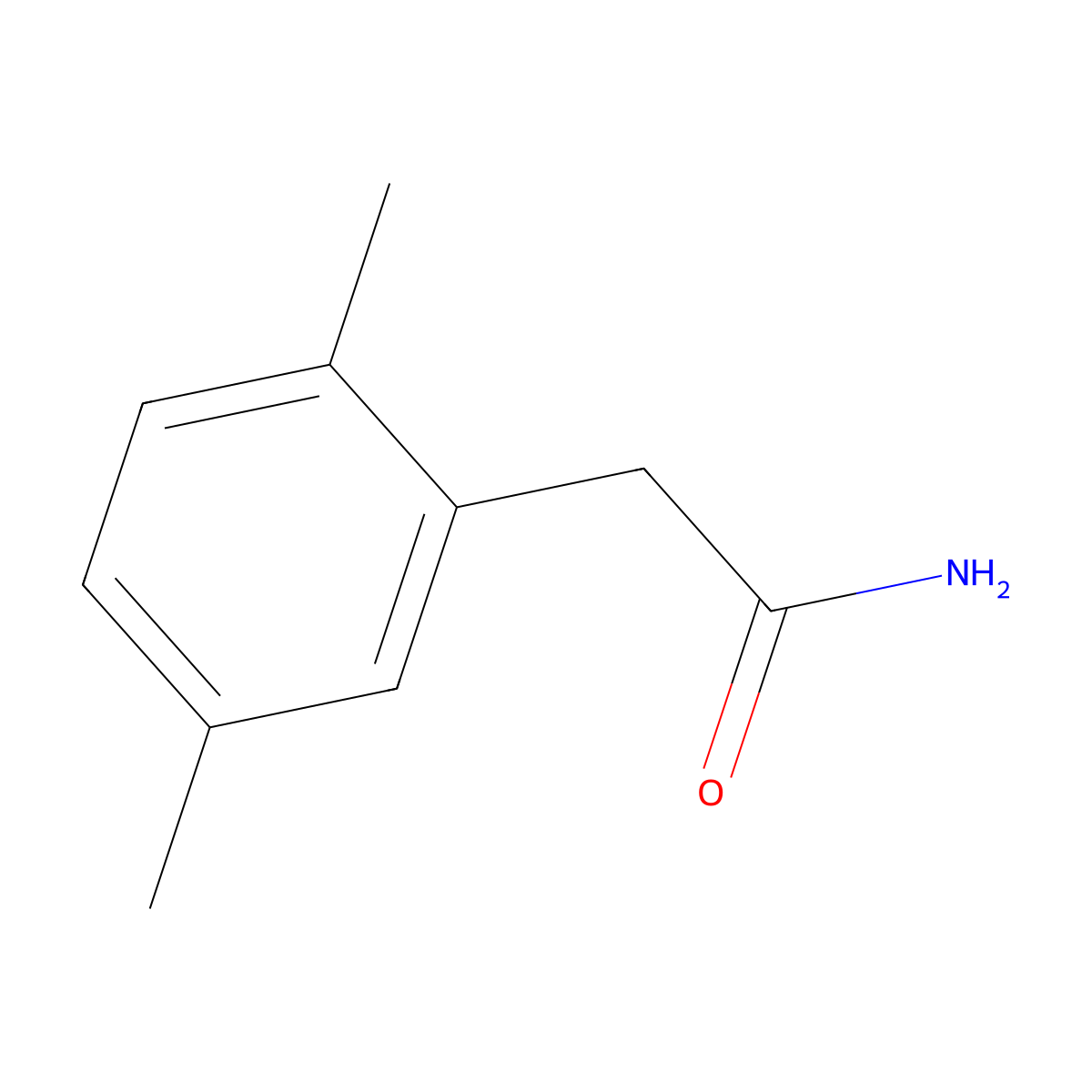 2-(2,5-Dimethylphenyl)acetamide molecular structure, CAS 58357-83-8