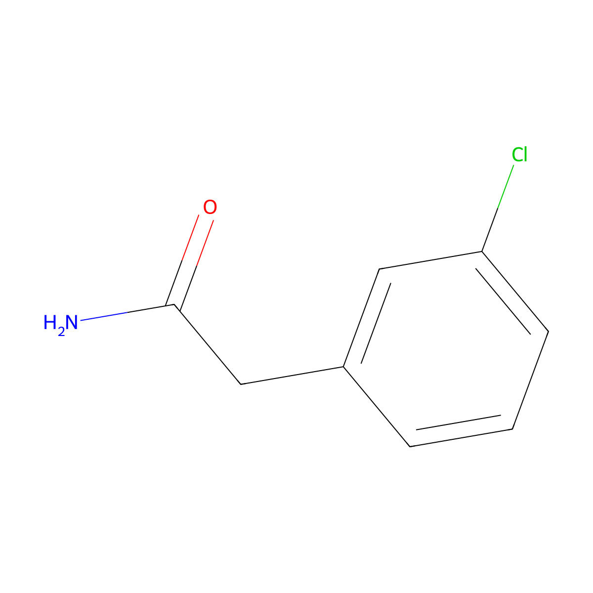 2-(3-Chlorophenyl)acetamide molecular structure, CAS 58357-84-9