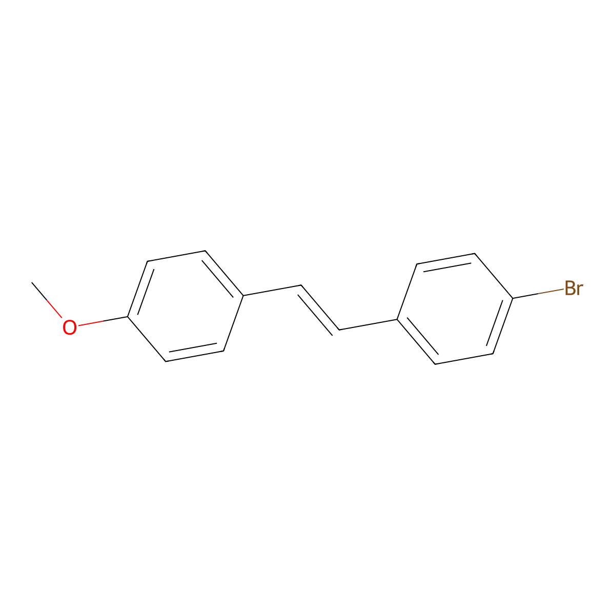 1-Bromo-4-[2-(4-methoxyphenyl)ethenyl]benzene molecular structure, CAS 58358-51-3