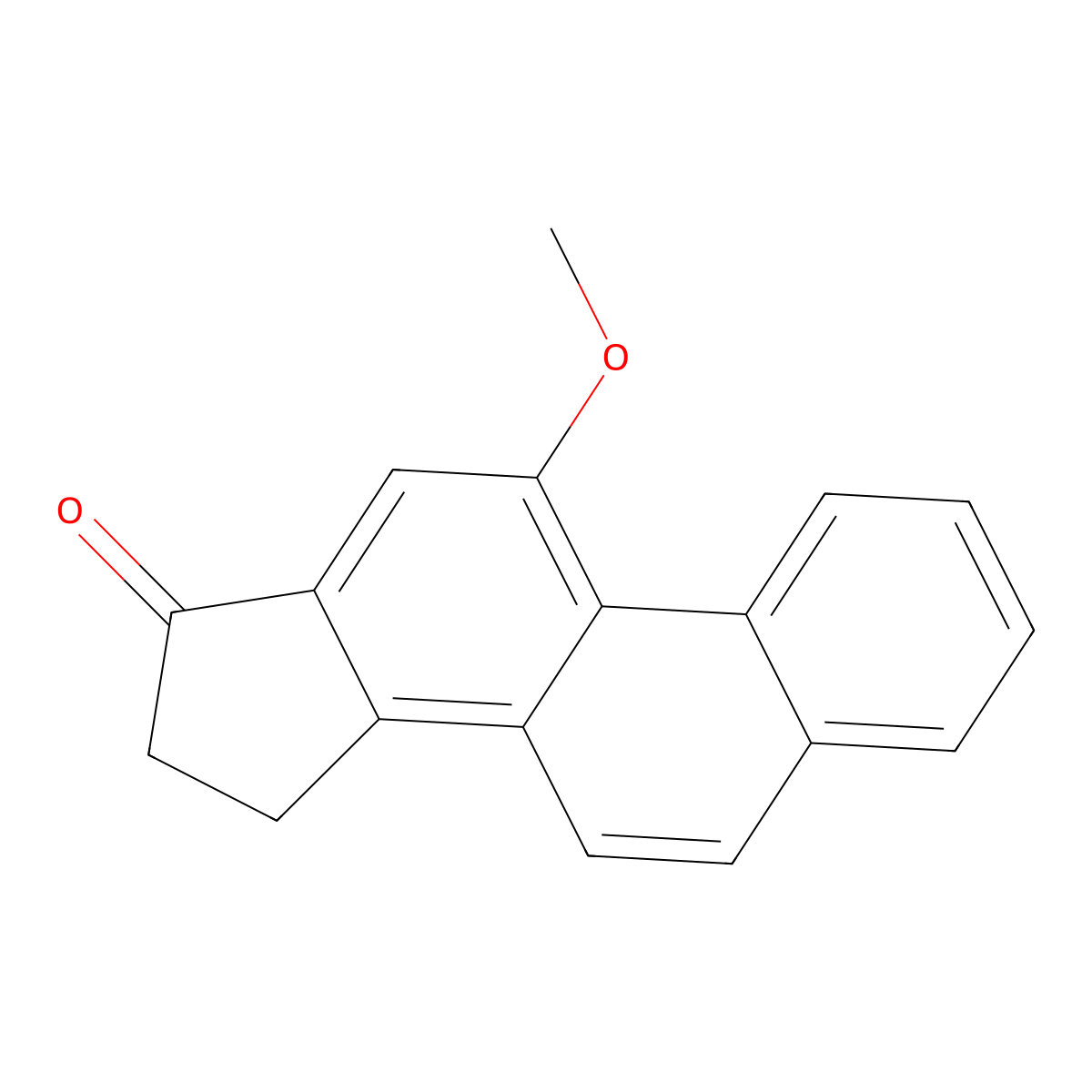 11-Methoxy-15,16-dihydrocyclopenta(a)phenanthren-17-one molecular structure, CAS 5836-85-1