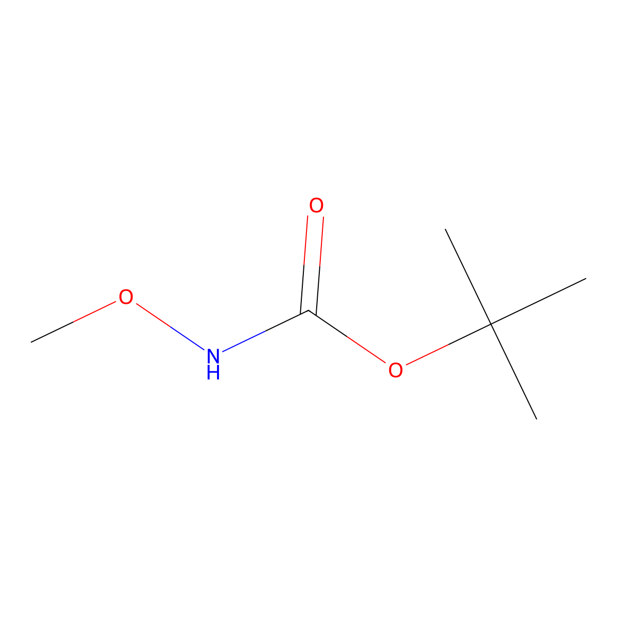 tert-butyl N-methoxycarbamate molecular structure, CAS 58377-44-9