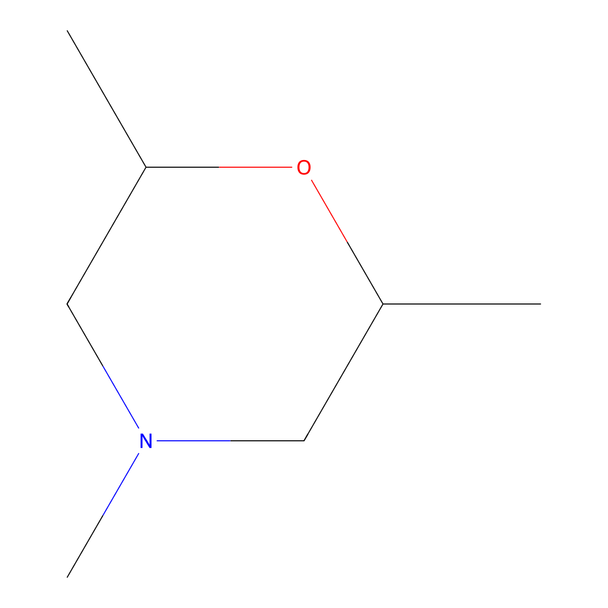 2,4,6-Trimethylmorpholine molecular structure, CAS 58378-56-6