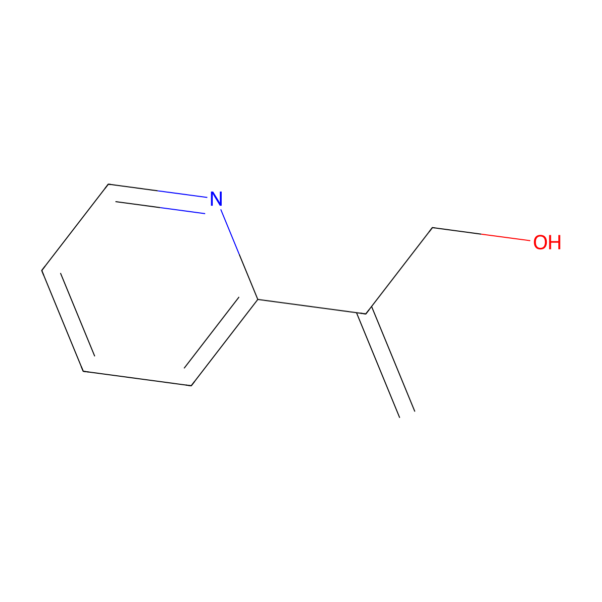 beta-Methylenepyridine-2-ethanol molecular structure, CAS 58379-60-5