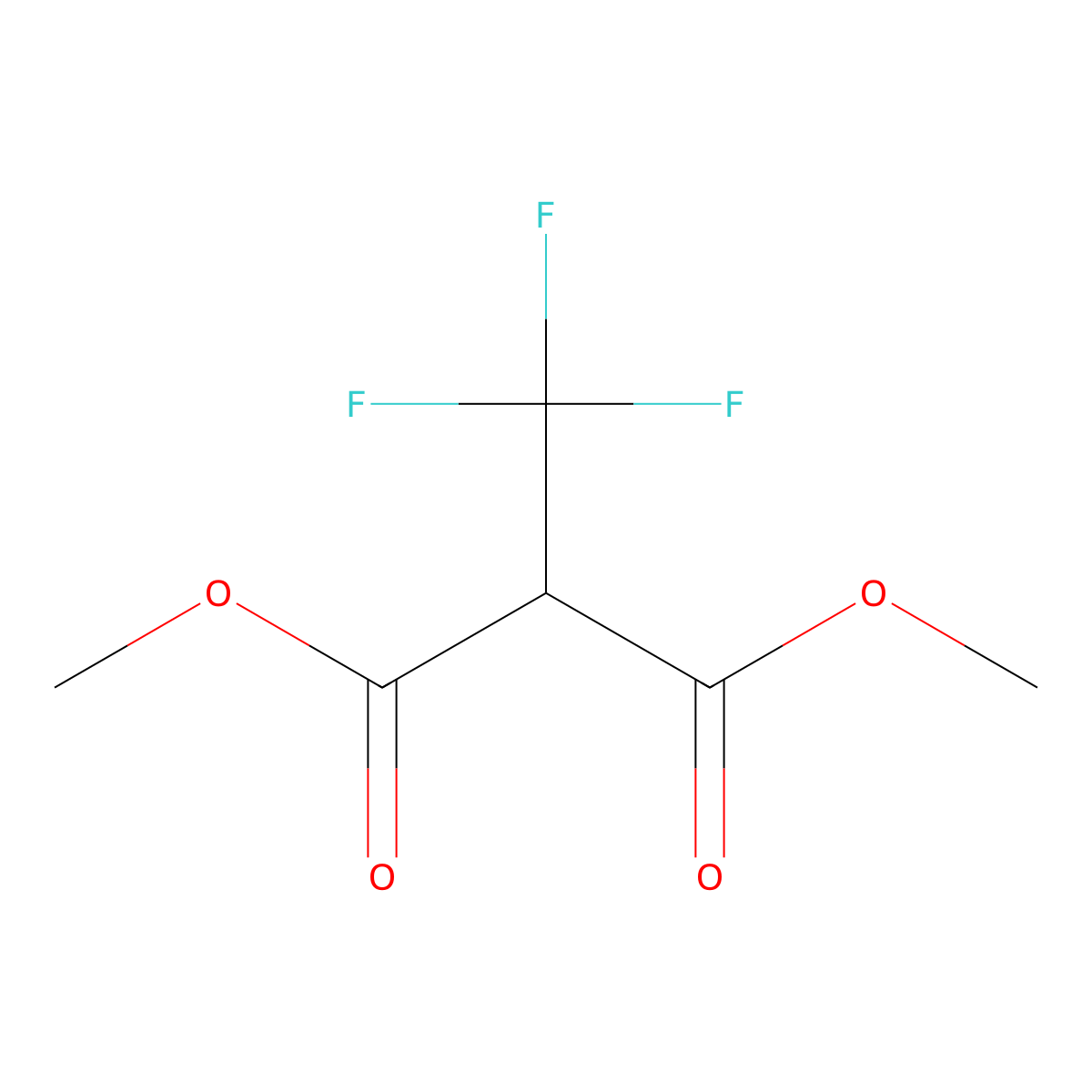1,3-Dimethyl 2-(trifluoromethyl)propanedioate molecular structure, CAS 5838-00-6