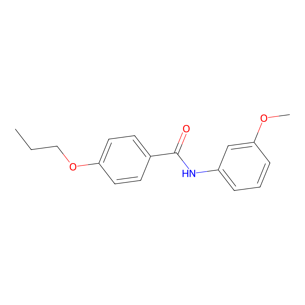 N-(3-methoxyphenyl)-4-propoxybenzamide molecular structure, CAS 5838-23-3