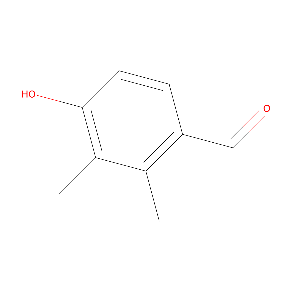4-Hydroxy-2,3-dimethylbenzaldehyde molecular structure, CAS 58380-40-8