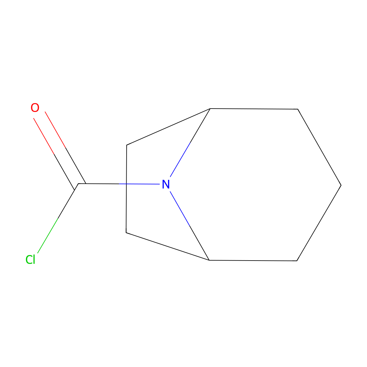 8-Azabicyclo[3.2.1]octane-8-carbonyl chloride molecular structure, CAS 58380-76-0