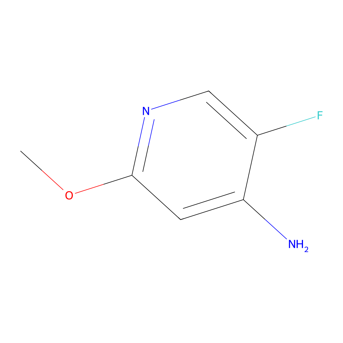 5-Fluoro-2-methoxypyridin-4-amine molecular structure, CAS 58381-05-8