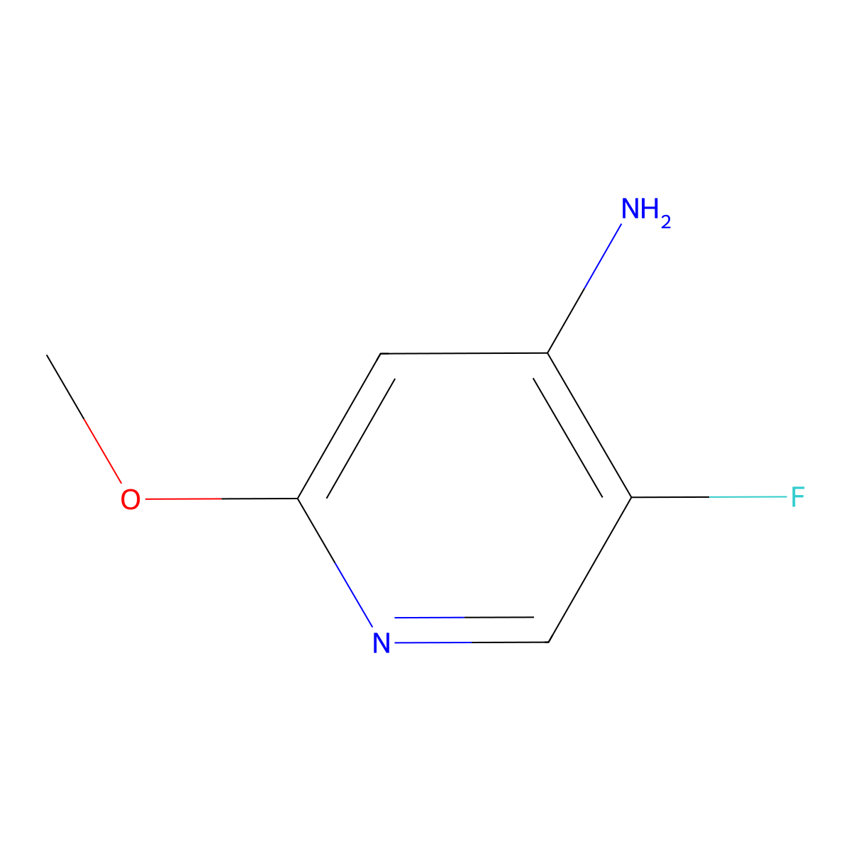 5-Fluoro-2-methoxypyridin-4-amine molecular structure, CAS 58381-05-8