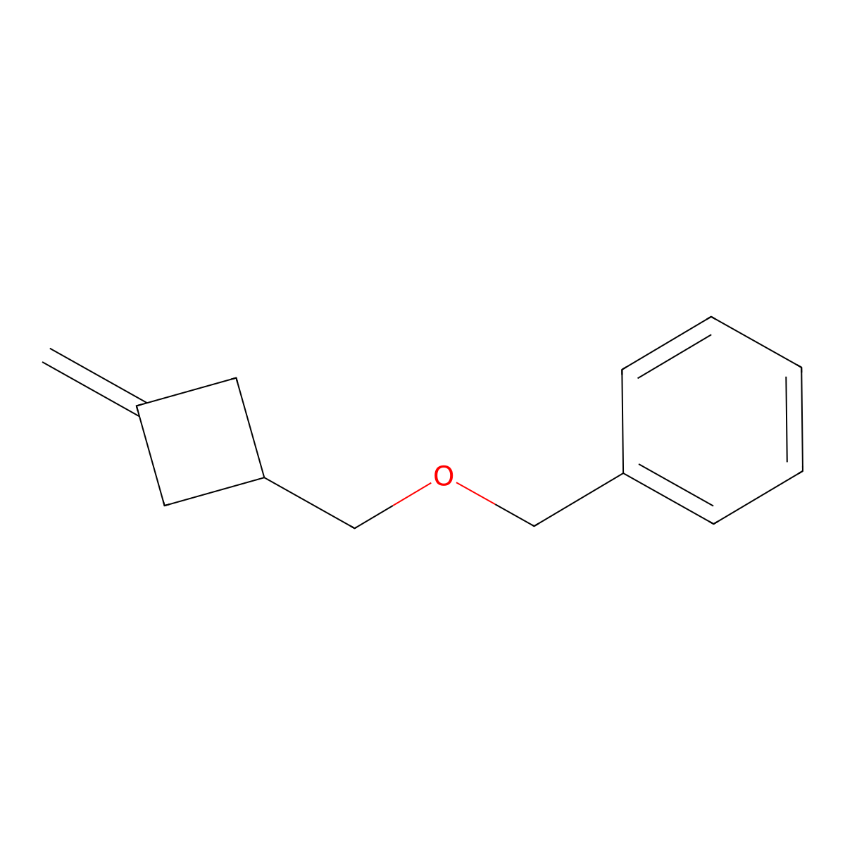 (3-Methylenecyclobutyl)methoxymethylbenzene molecular structure, CAS 583830-09-5