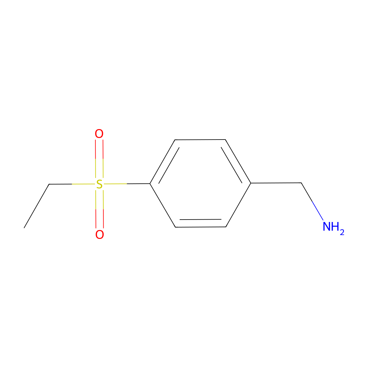1-[4-(Ethylsulfonyl)phenyl]methanamine molecular structure, CAS 583837-94-9