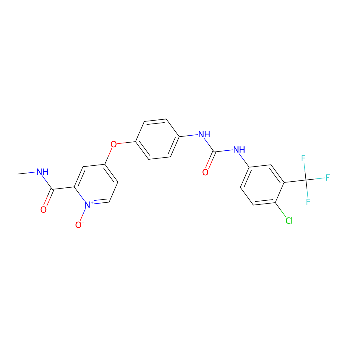 Sorafenib N-Oxide molecular structure, CAS 583840-03-3
