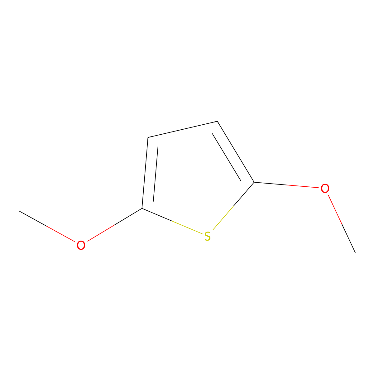 Thiophene, 2,5-dimethoxy- molecular structure, CAS 58386-20-2