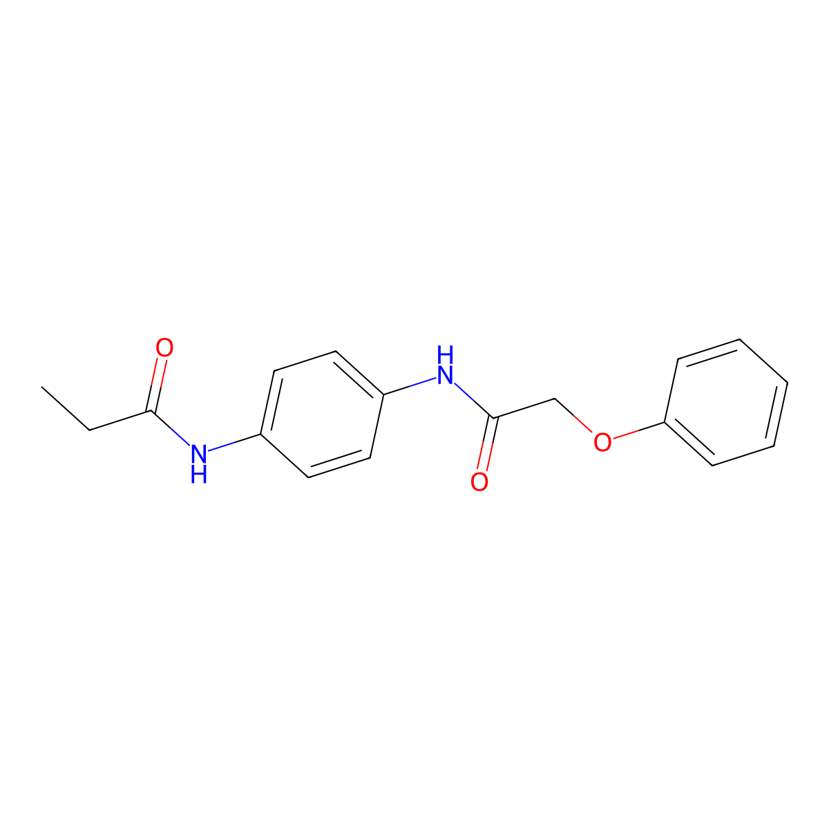N-[4-[(2-phenoxyacetyl)amino]phenyl]propanamide molecular structure, CAS 5839-41-8