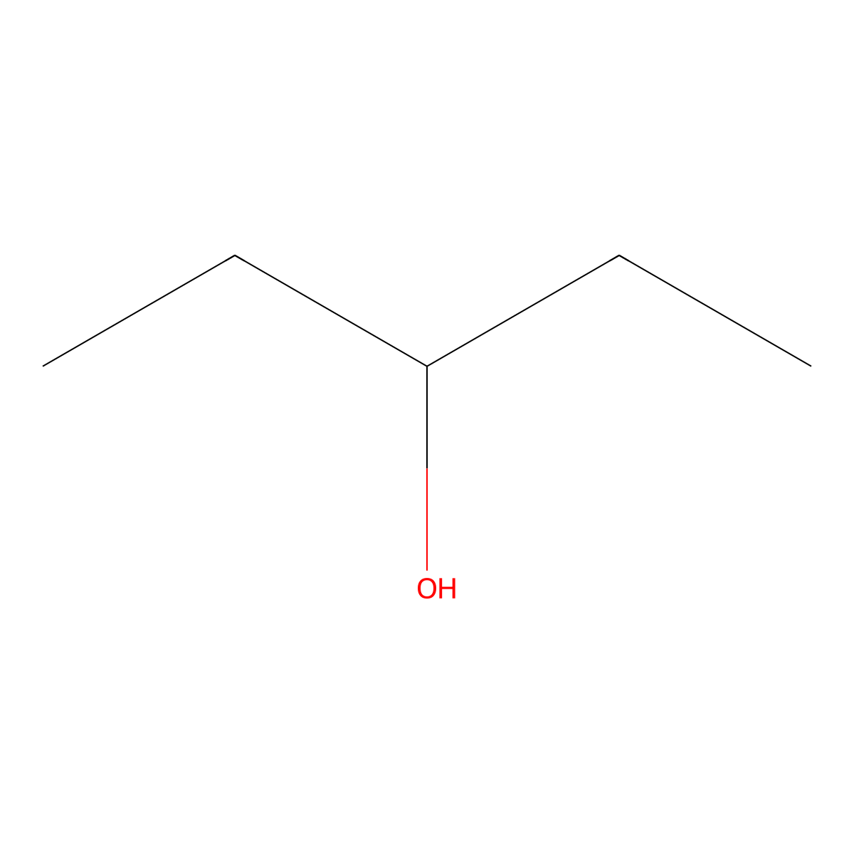 3-Pentanol molecular structure, CAS 584-02-1