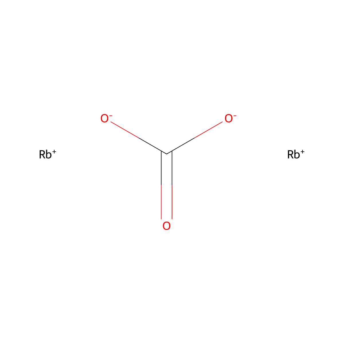 Carbonic acid, rubidium salt (1:2) molecular structure, CAS 584-09-8