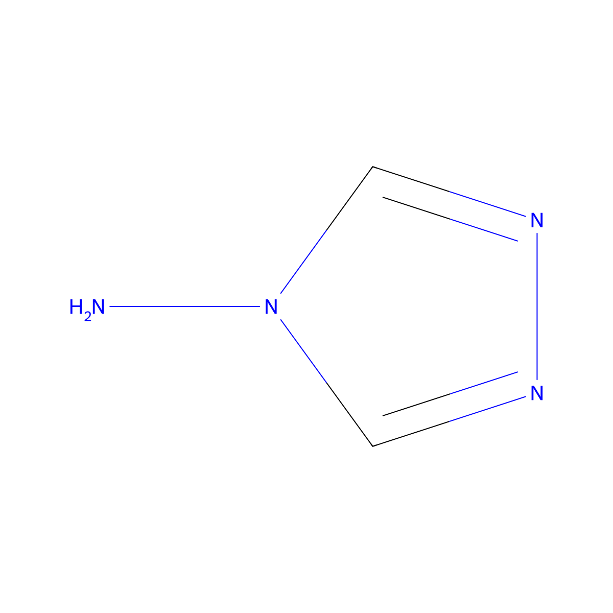 4-Amino-1,2,4-triazole molecular structure, CAS 584-13-4