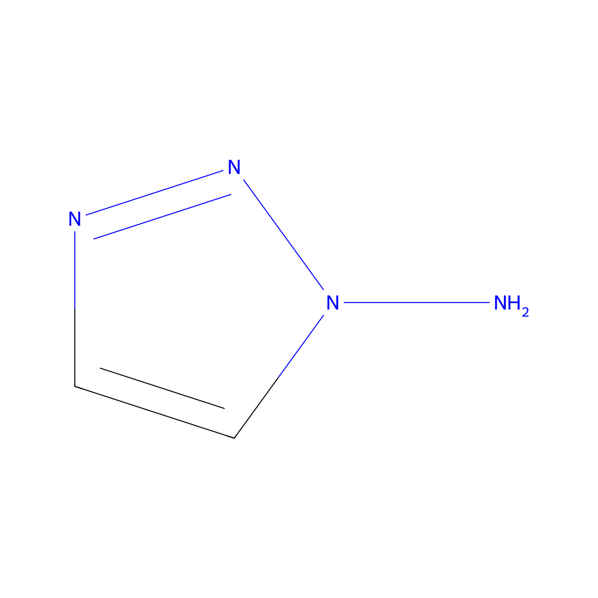 1H-1,2,3-Triazol-1-amine molecular structure, CAS 584-14-5