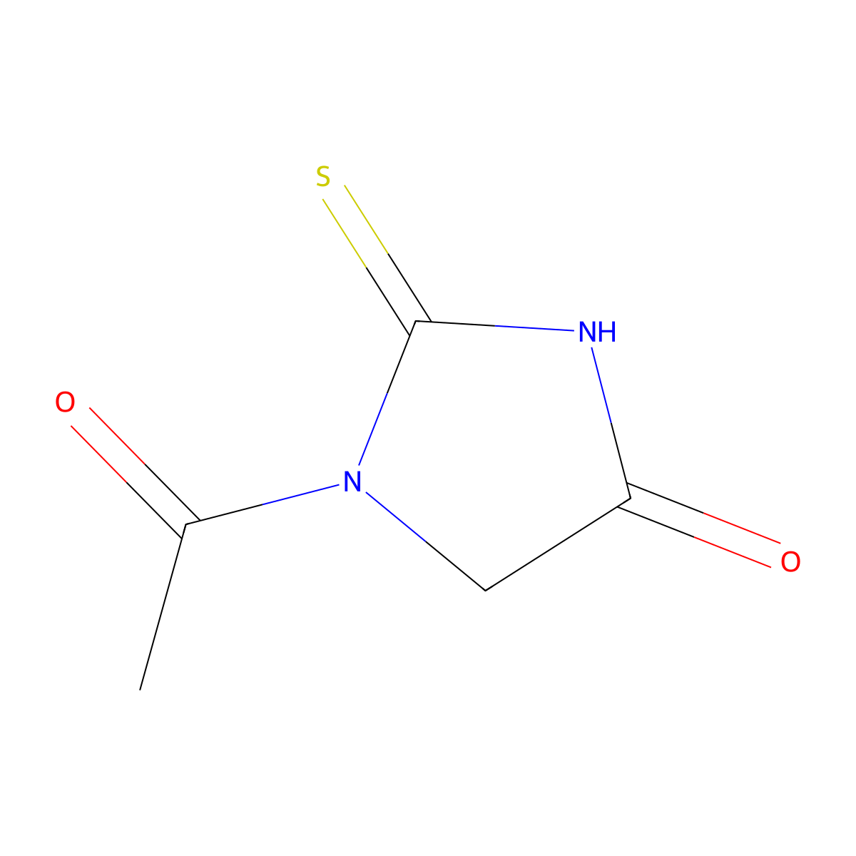 1-Acetyl-2-thiohydantoin molecular structure, CAS 584-26-9