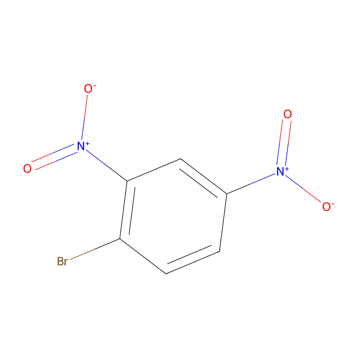 1-Bromo-2,4-dinitrobenzene molecular structure, CAS 584-48-5