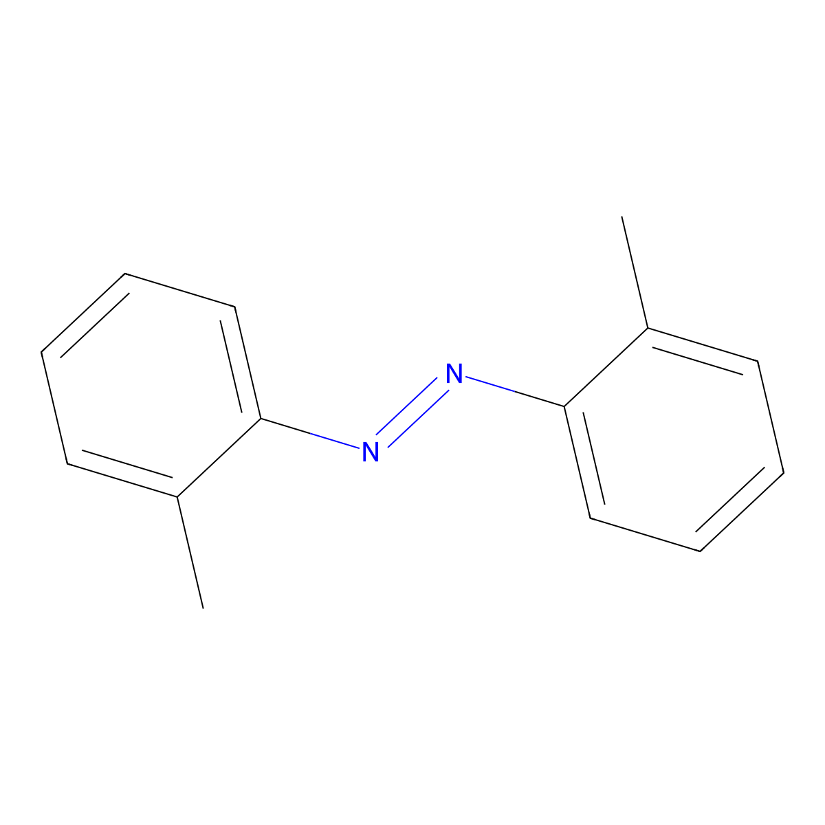 2,2'-Dimethylazobenzene molecular structure, CAS 584-90-7