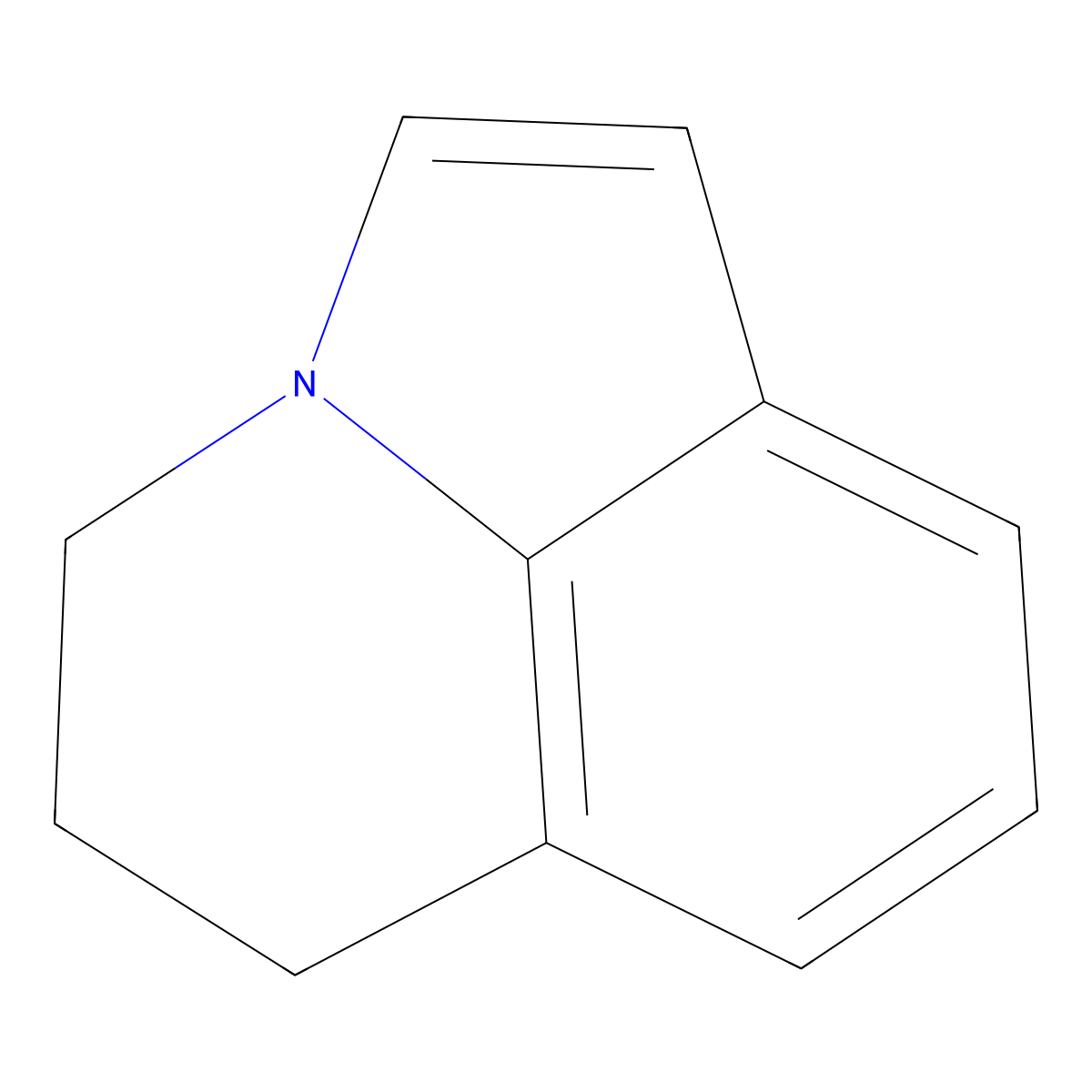 1-Azatricyclo[6.3.1.0,4,12]dodeca-2,4,6,8(12)-tetraene molecular structure, CAS 5840-01-7