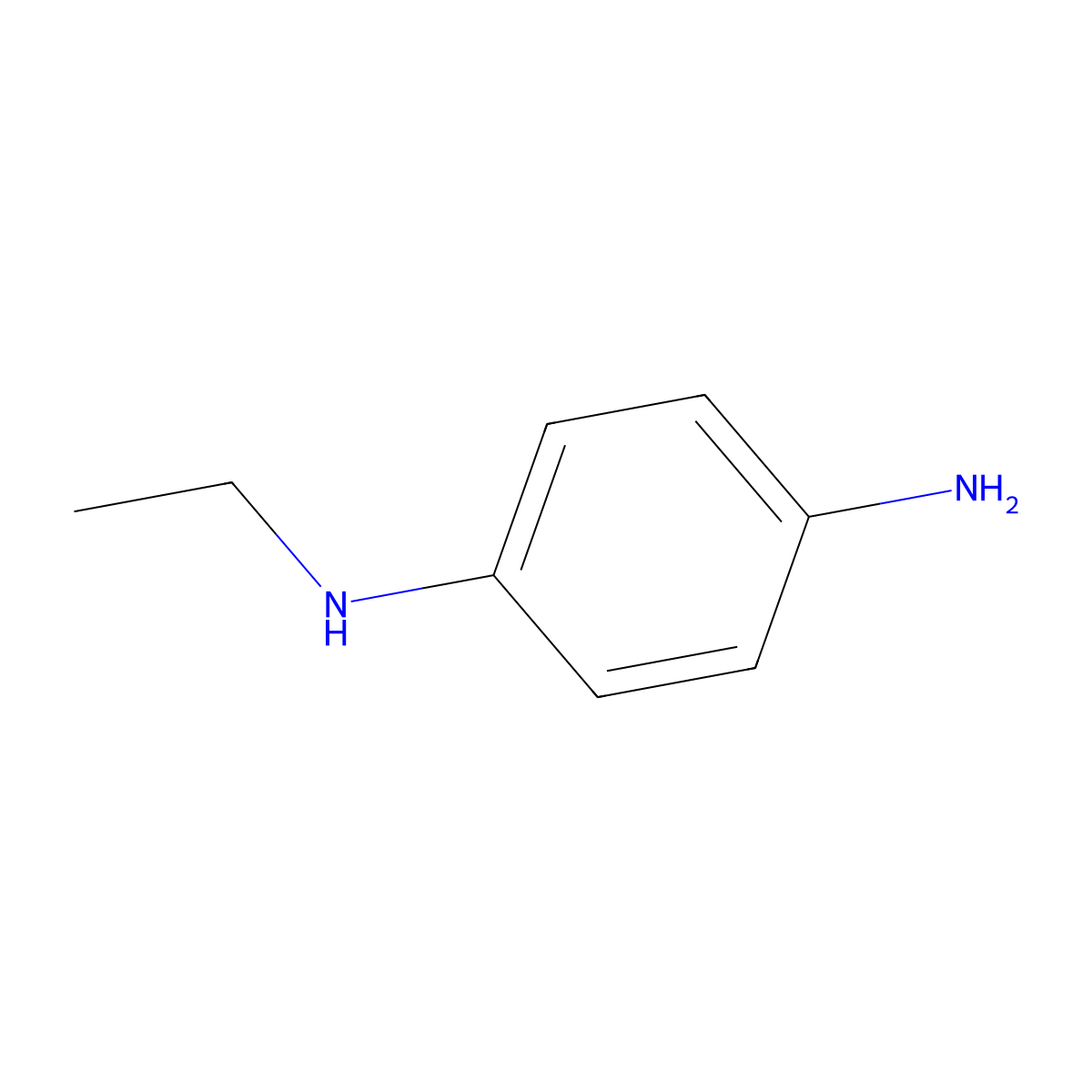 1-N-ethylbenzene-1,4-diamine molecular structure, CAS 5840-09-5