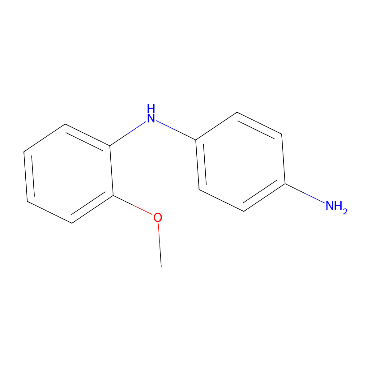 N-(2-Methoxy-phenyl)-benzene-1,4-diamine molecular structure, CAS 5840-11-9