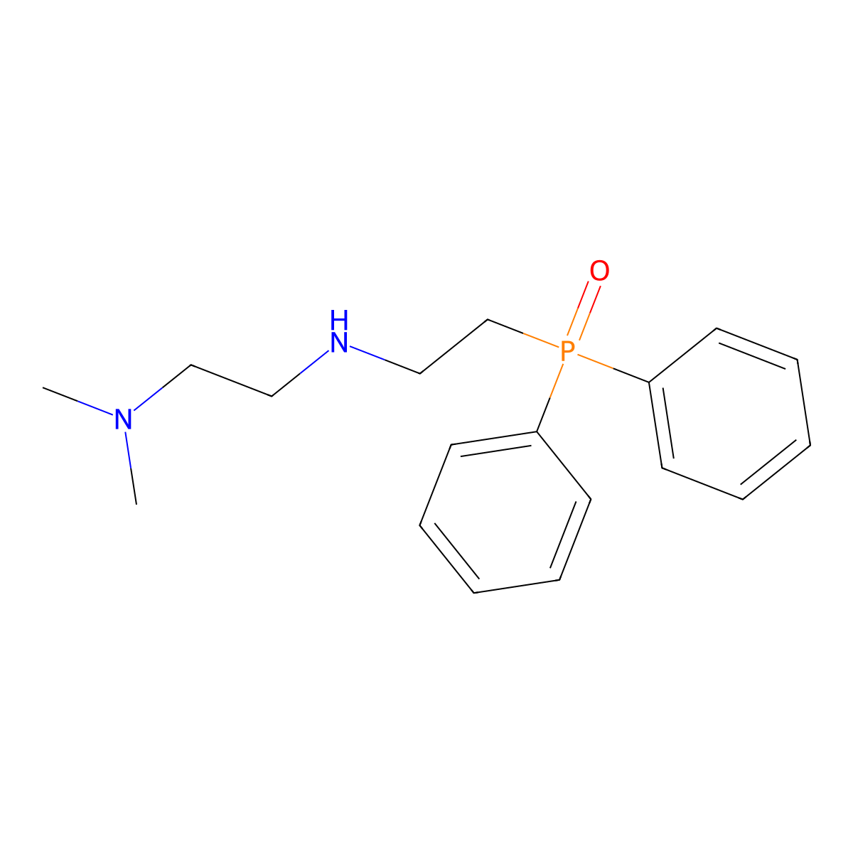 N'-[2-(diphenylphosphoryl)ethyl]-N,N-dimethylethane-1,2-diamine molecular structure, CAS 5840-18-6